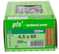 Wkręty tarasowe PFS 4,5x60 stal C2 srebrne