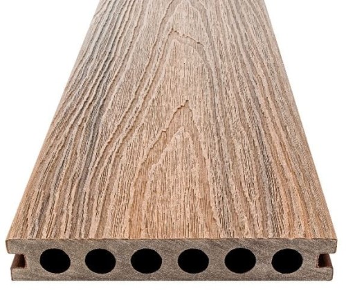 EasyDECK PREMIUM deska kompozytowa tarasowa 23x138x5800 jasny brąz / ciemny brąz