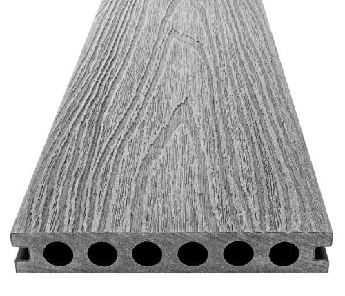 EasyDECK PREMIUM deska kompozytowa tarasowa 23x138x4500 jasny szary / grafit