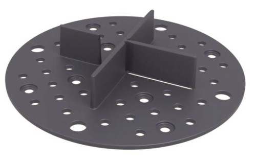 Wspornik krzyżakowy do płyt układanych na żwirku czarny