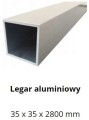 ULTRASHIELD legar tarasowy aluminiowy 35x35x2800