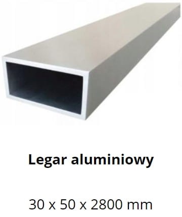 ULTRASHIELD legar tarasowy aluminiowy 30x50x2800