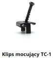 ULTRASHIELD TC-1 Klips stalowy mocujący