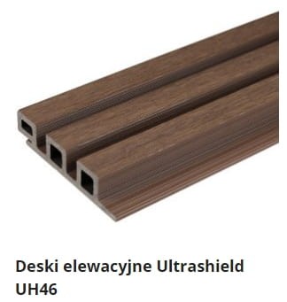 ULTRASHIELD UH46 Deska kompozytowa elewacyjna 25x121,5x2800 Teak
