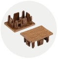 ULTRASHIELD Zaślepka do profilu CAF10 Teak