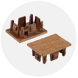 ULTRASHIELD Zaślepka do profilu CAF10 Teak