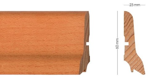 Listwa przypodłogowa BUK 23x60
