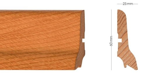 Listwa przypodłogowa DĄB 23x60